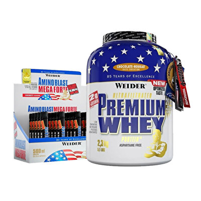 Weider Premium Whey 2300 Gr + Amino Liquid Mega Forte Kombinasyonu
