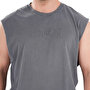 Kingsize Darksteel Antik Yıkamalı Kolsuz T-Shirt Füme