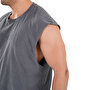 Kingsize Darksteel Antik Yıkamalı Kolsuz T-Shirt Füme