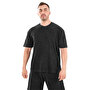 Kingsize Hard Work Antik Yıkamalı Oversize T-Shirt Siyah