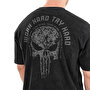 Kingsize Hard Work Antik Yıkamalı Oversize T-Shirt Siyah