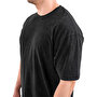 Kingsize Hard Work Antik Yıkamalı Oversize T-Shirt Siyah