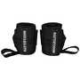 MuscleCloth Big Grip Pro Lifting Straps + Pro Wrist Wraps Seti Siyah