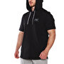 MuscleCloth MC-X Kapüşonlu Kısa Kollu Sweatshirt Siyah