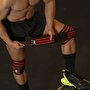 MuscleCloth Pro Wrist Wraps + Pro Knee Wraps Seti Siyah Kırmızı