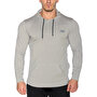 MuscleCloth Training Kapüşonlu Uzun Kollu T-Shirt Gri