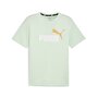 Puma Essentials+ 2 Colour Logo Kısa Kollu T-Shirt Mint