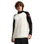 Puma individualLIGA 1/4 Zip Uzun Kollu T-Shirt Bej Siyah