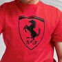 Puma Scuderia Ferrari Race Big Shield Kısa Kollu T-Shirt Kırmızı