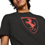 Puma Scuderia Ferrari Race Big Shield Kısa Kollu T-Shirt Siyah