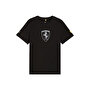 Puma Scuderia Ferrari Tonal Shield Kısa Kollu T-Shirt Siyah