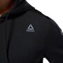 Reebok Wor Melange Doubleknit Full-zip Hoodie - Siyah