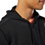 Reebok Wor Melange Doubleknit Full-zip Hoodie - Siyah