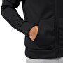 Reebok Wor Melange Doubleknit Full-zip Hoodie - Siyah