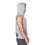 Supplementler.com Dumbell Arm Kapüşonlu Kolsuz T-Shirt Gri