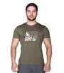 Supplementler.com Never Give Up T-Shirt Yeşil
