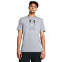 Under Armour Branded Gel Stack Kısa Kollu T-Shirt Gri