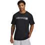 Under Armour Camo Chest Stripe T-Shirt Siyah Gri
