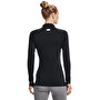 Under Armour ColdGear Authentics Mockneck Kadın T-Shirt Siyah