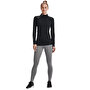 Under Armour ColdGear Authentics Mockneck Kadın T-Shirt Siyah