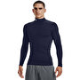 Under Armour ColdGear Compression Mock Uzun Kollu T-Shirt Lacivert