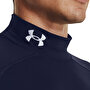 Under Armour ColdGear Compression Mock Uzun Kollu T-Shirt Lacivert