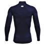 Under Armour ColdGear Compression Mock Uzun Kollu T-Shirt Lacivert