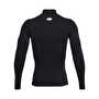 Under Armour HeatGear Compression Mock Uzun Kollu T-Shirt Siyah