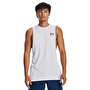 Under Armour Left Chest Cut Off Tank Atlet Beyaz
