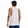 Under Armour Left Chest Cut Off Tank Atlet Beyaz