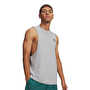 Under Armour Left Chest Cut Off Tank Atlet Gri