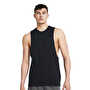 Under Armour Left Chest Cut Off Tank Atlet Siyah