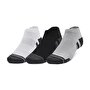Under Armour Performance Tech 3'Lü Paket Low Cut Çorap Gri