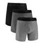 Under Armour Performance Tech 6" Boxerjock 3'lü Paket Gri Melanj Siyah Gri