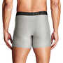 Under Armour Performance Tech 6" Boxerjock 3'lü Paket Gri Melanj Siyah Gri
