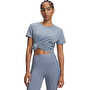 Under Armour Rival Cotton Wash Kadın Kısa Kollu T-Shirt Mavi