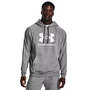 Under Armour Rival Fleece Logo Kapüşonlu Sweatshirt Gri