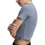 Under Armour Rival Rib Mock Kadın Kısa Kollu T-Shirt Mavi