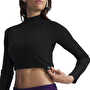 Under Armour Rival Rib Mock Kadın Uzun Kollu T-Shirt Siyah